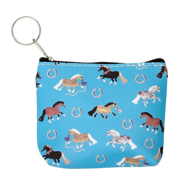 Blue Pony Coin Purse