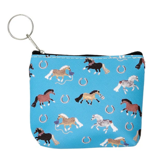Blue Pony Coin Purse