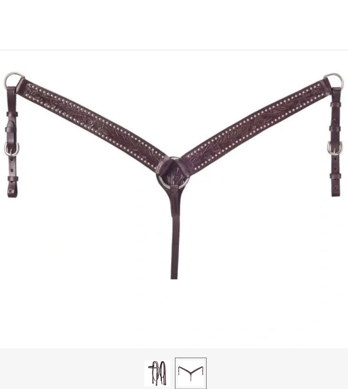 SET Leather Breastcollar & Headstall with Spots