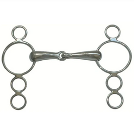 Continental Gag Bit Pony Multiple Rings 4 1/2