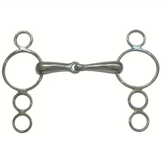 Continental Gag Bit Pony Multiple Rings 4 1/2"
