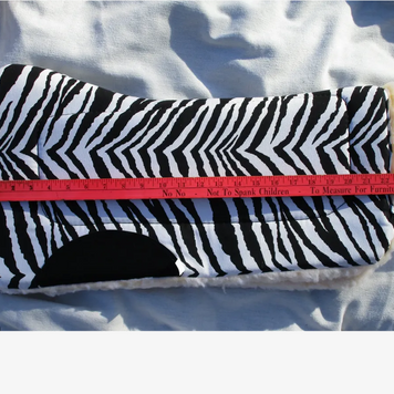 Contoured Zebra Pony Saddle Pad