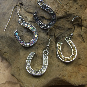 Crystal Horseshoe Earrings