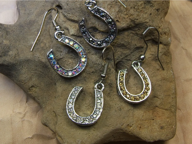 Crystal Horseshoe Earrings