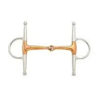 Full Cheek Eggbutt Copper Snaffle 4 1/2