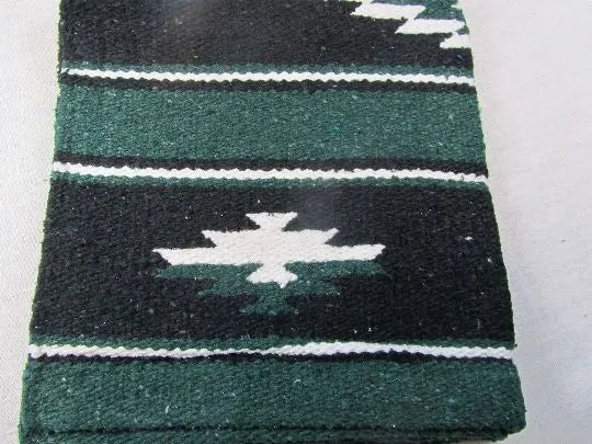 Sierra Navajo 19" x 19" Mini Saddle Blanket Hunter Green