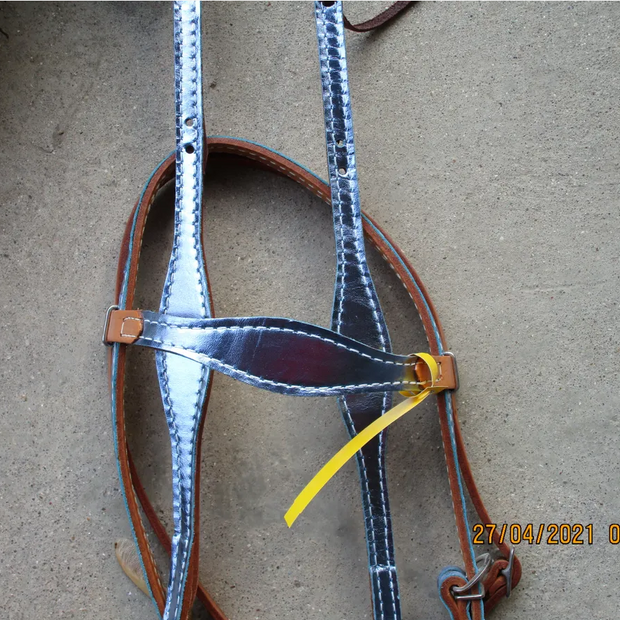 Ice Blue Headstall and Rope Rein