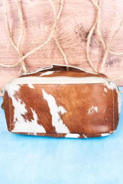 Make-Up Bag, Brown Cow