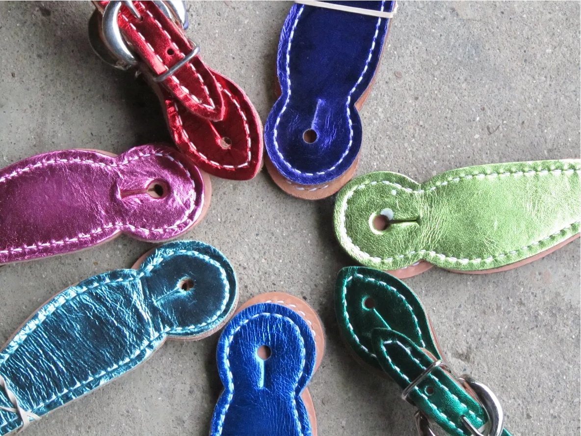 Metallic Spur Straps, Ladies & Youth