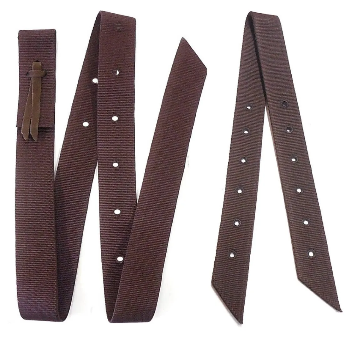 Mini Nylon Tie Strap Set BROWN