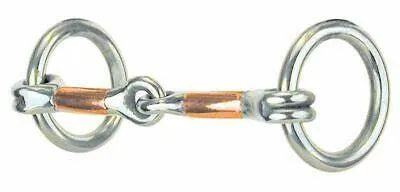 Reinsman Mini Loose Ring Smooth Copper Snaffle 3 1/2