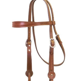 Old Timer Headstall and Breastcollar in Carmel Toast