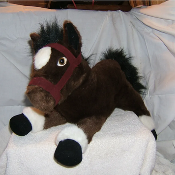 Plush Resting Pony - Bay or Palomino