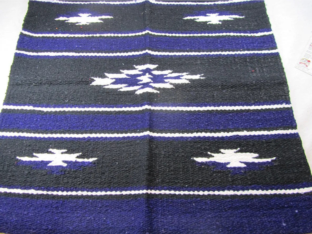 Saddle Blanket Sierra Navajo 30 x 60 Purple