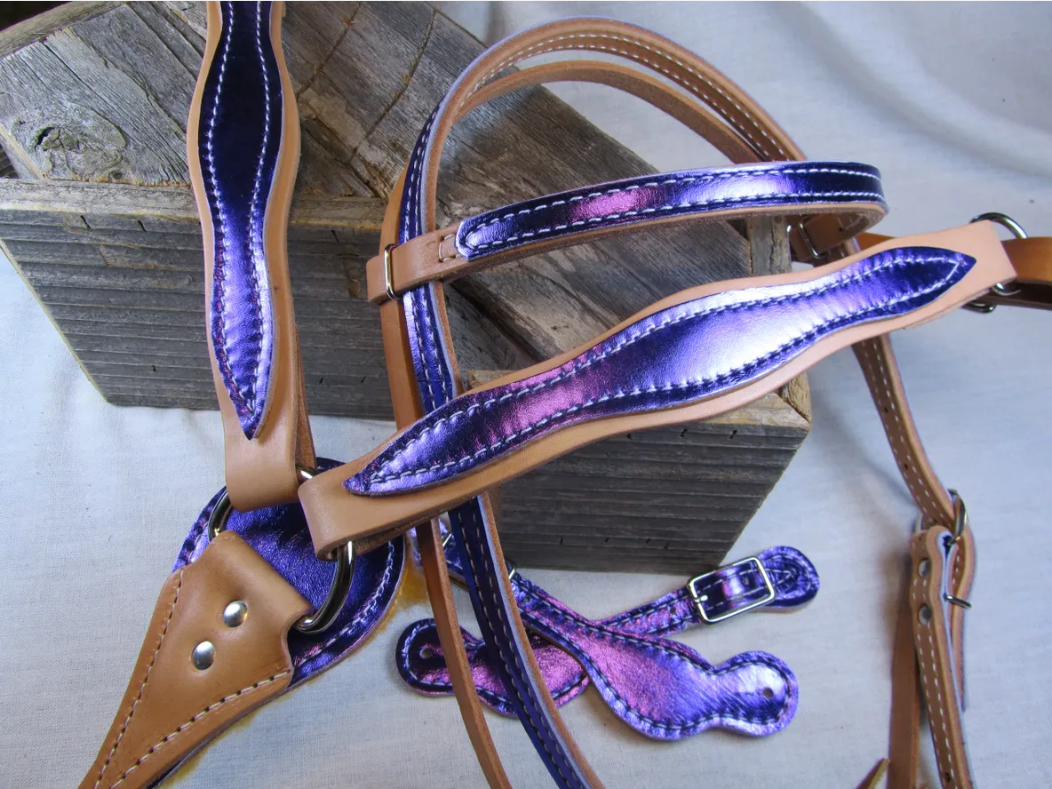 Purple Metallic Pony Set