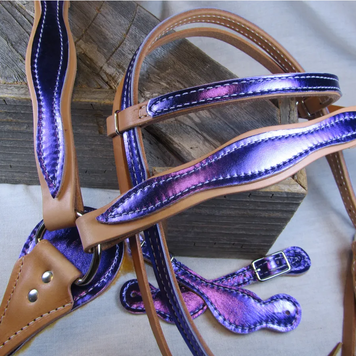 Purple Metallic Pony Set