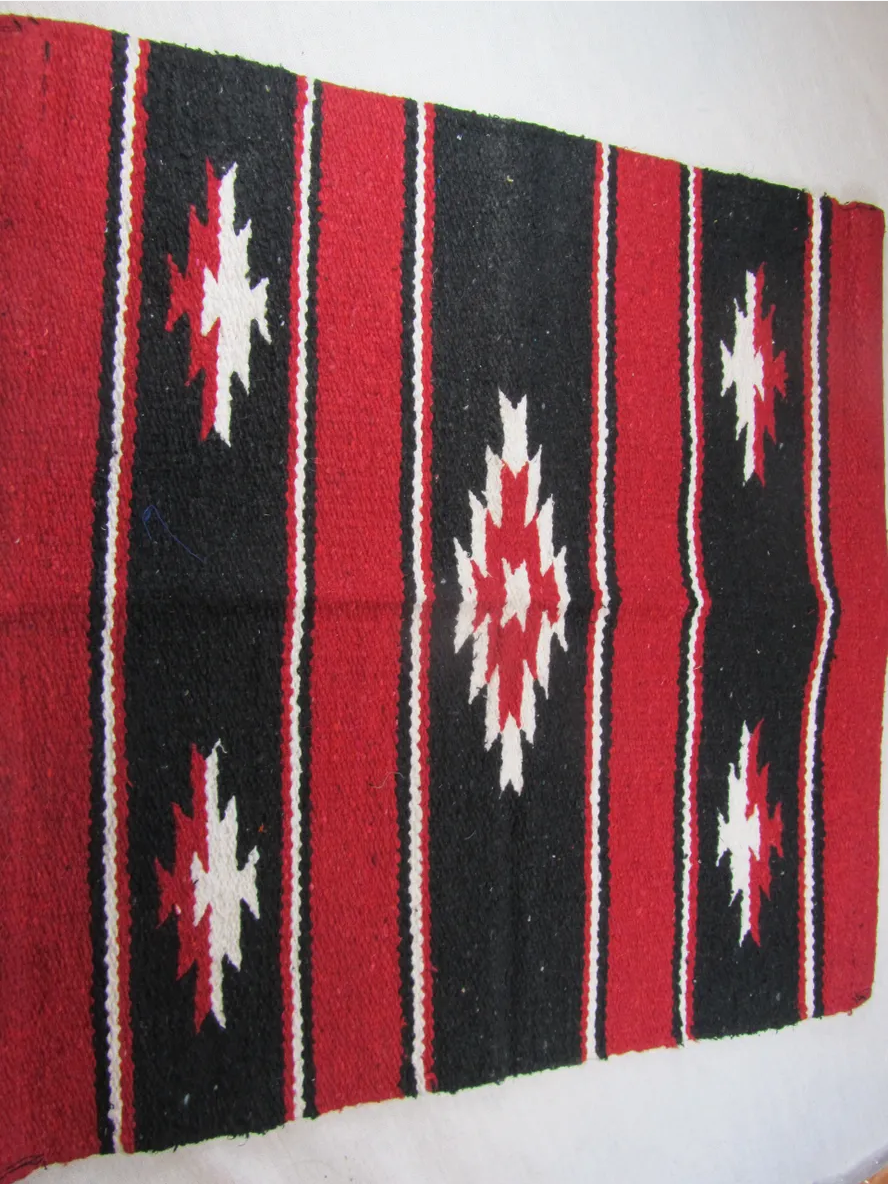 Saddle Blanket Sierra Navajo 30 x 60 Red