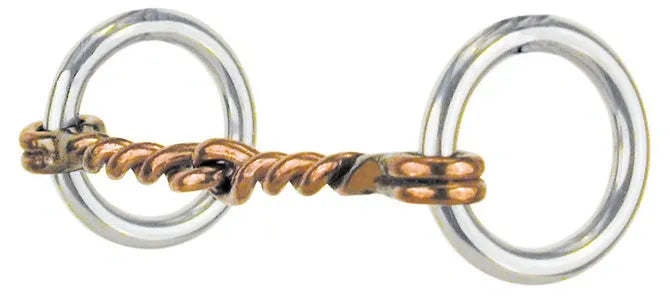 Reinsman Loose Ring Twisted Copper Snaffle 3 1/2