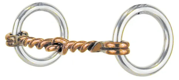 Reinsman Loose Ring Twisted Copper Snaffle 3 1/2"
