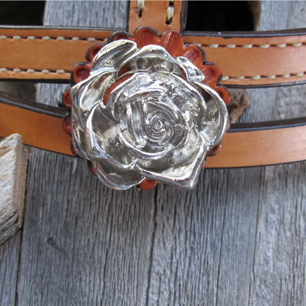 Rose Concho Headstall