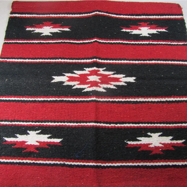 Sierra Navajo 26" x 26" Saddle Blanket Red
