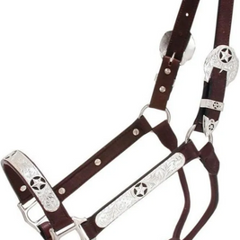 Silver Show Halter Black Star 18-990