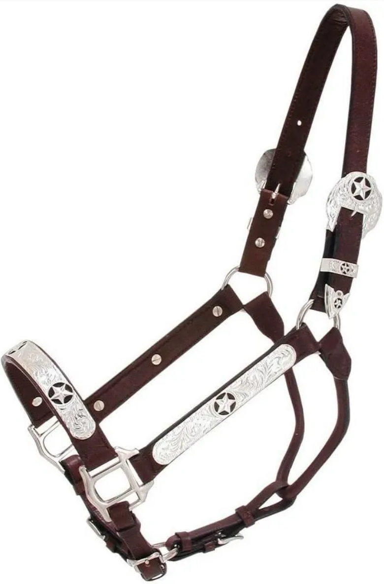 Silver Show Halter Black Star 18-990
