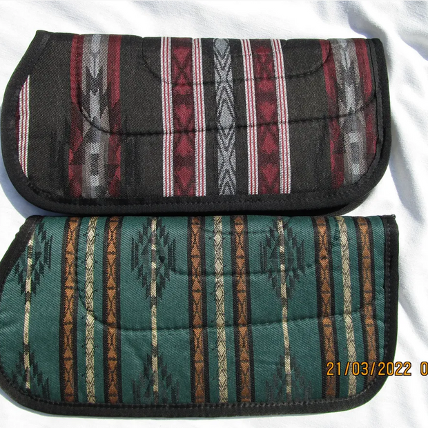 Southwest PONY Saddle Pad in Green or Black-Red