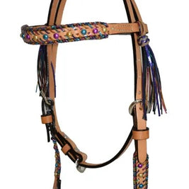 Fiesta Trim Leather Headstall & Breastcollar Set