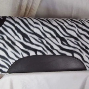 Zebra Pony Pad with Wear Leathers 24