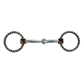 Antique Ring Snaffle Pony Bit with Dots 4