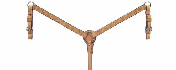 Basketweave Headstall or Breastcollar in Toast or Golden