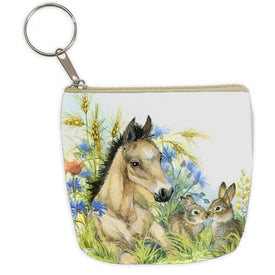 Coin Purse. Pony and Bunnies
