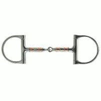 Copper & Steel Roller Dee Snaffle 4 1/2" Mouth 211607