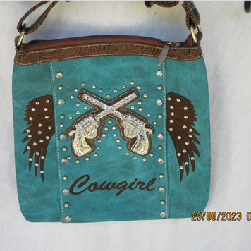 Crossed Pistols & Wings Purse