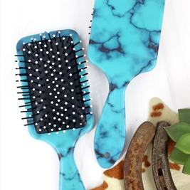 Hairbrush Blue Marble