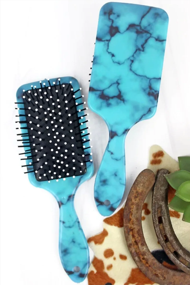Hairbrush Blue Marble