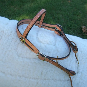 Leather Headstall, LARGE PONY, 3 Colors