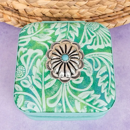 Jewelry Box Turquoise and Concho