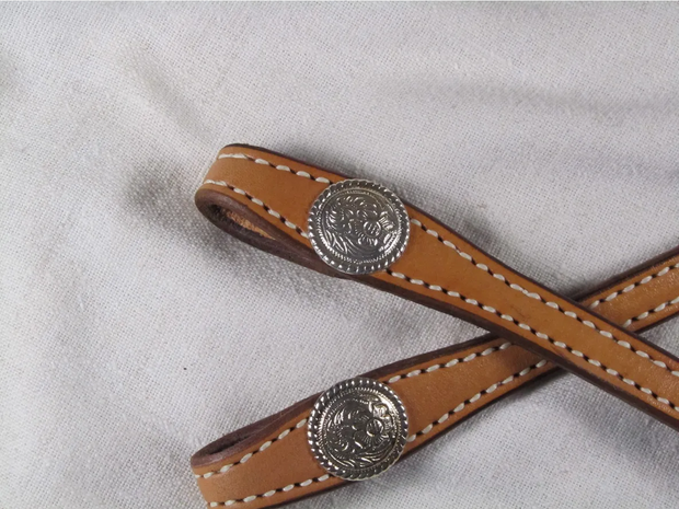 Reins with Shaped Ends and Concho