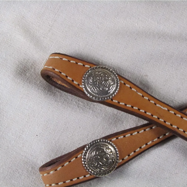 Reins with Shaped Ends and Concho