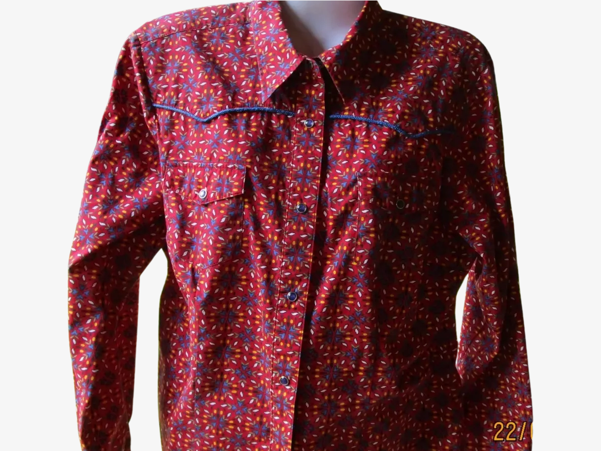 Roper Ladies Shirt L Red