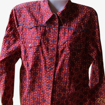 Roper Ladies Shirt L Red