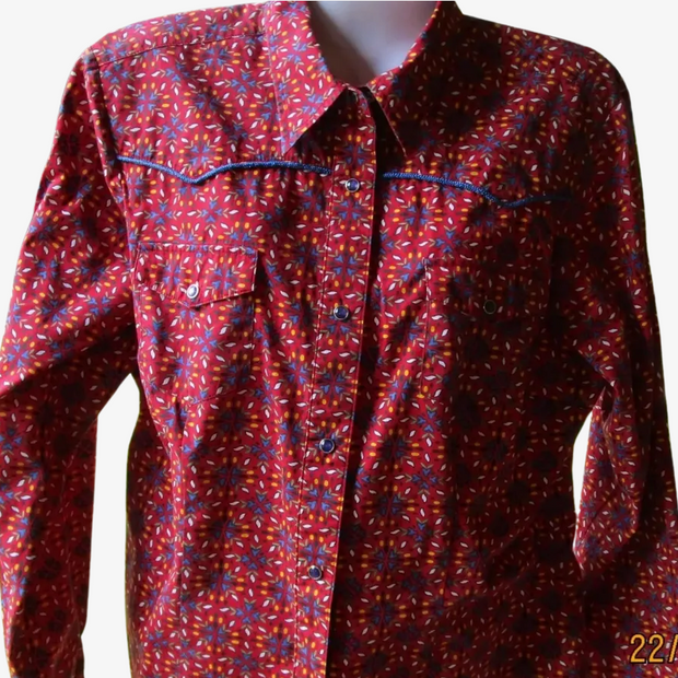 Roper Ladies Shirt L Red