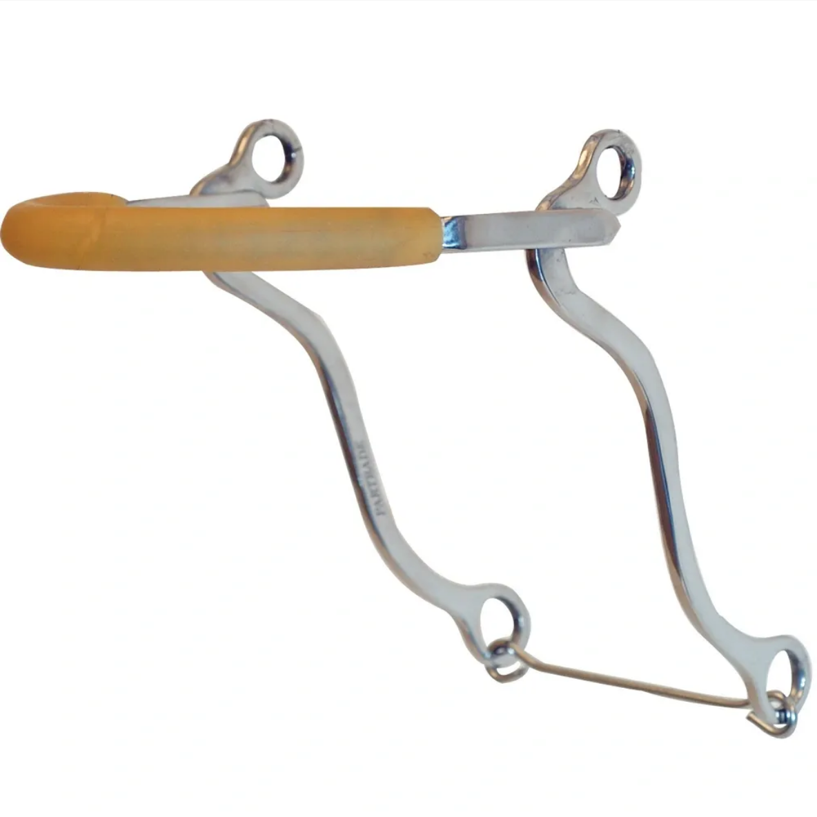 Rubber Nose Hackamore, Yellow Rubber, Pony or Mini