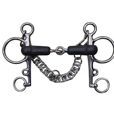 Pelham Snaffle Rubber Mouth, 6