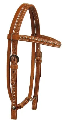 3-Piece Set Leather Bridle, Breastcollar & Rein