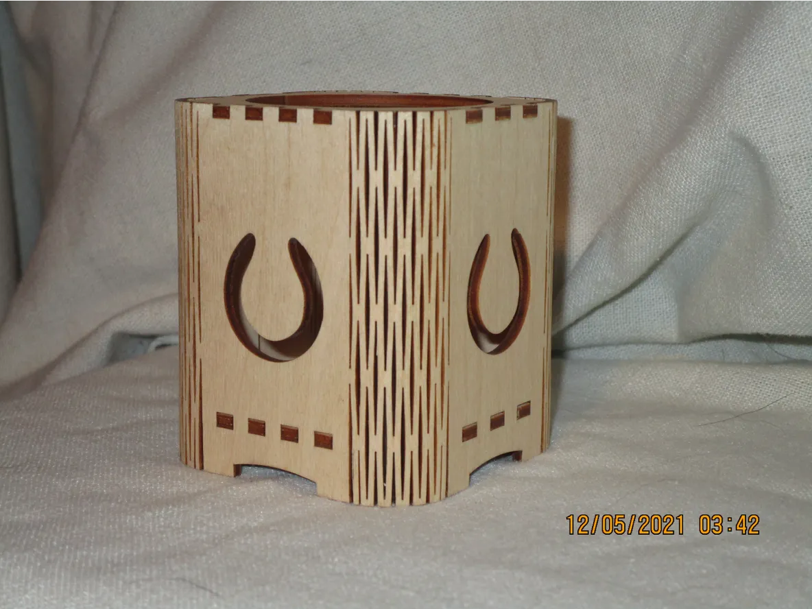 Wood Candle Holder