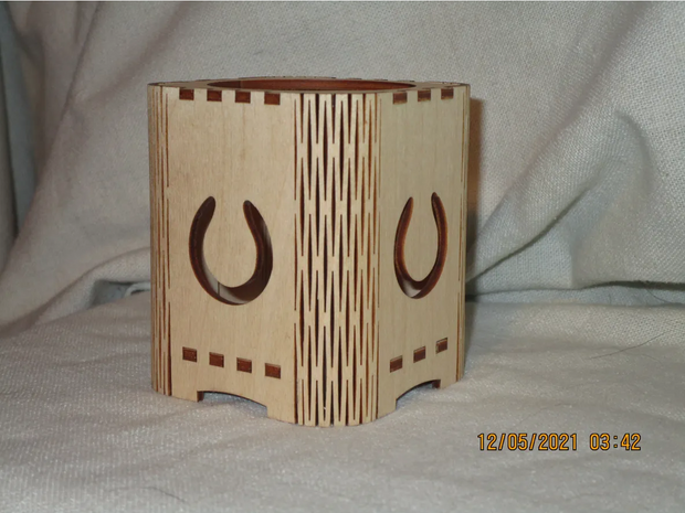 Wood Candle Holder