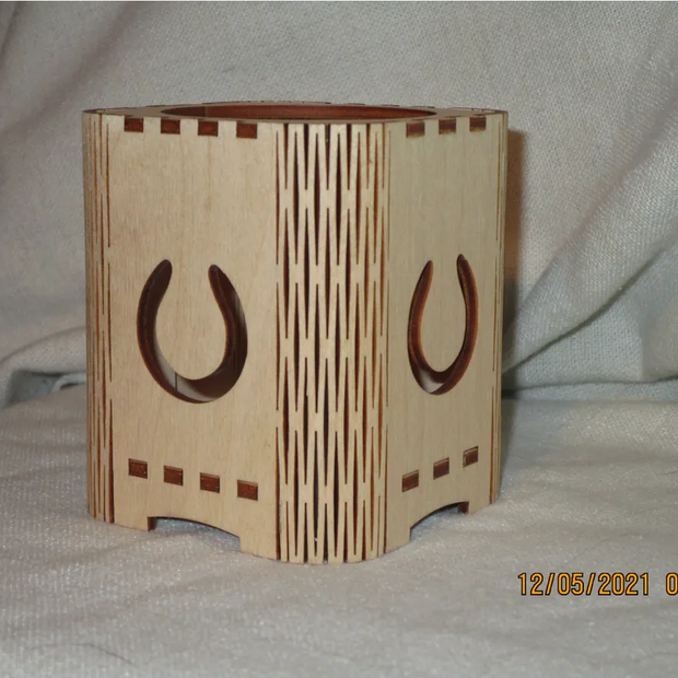 Wood Candle Holder
